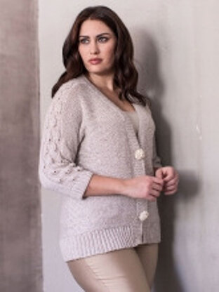 Leona Cardigan in Berroco Elements - Downloadable PDF