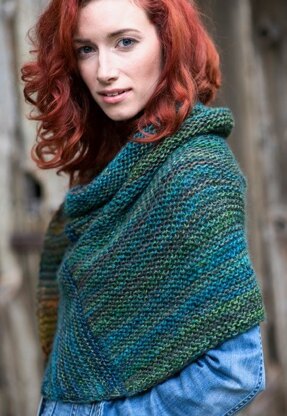 Grande Ronde Shawl in Berroco Millefiori Light - Downloadable PDF