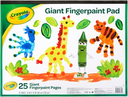Crayola Fingerpaint Paper Pad 16"X12" - 25 Sheets