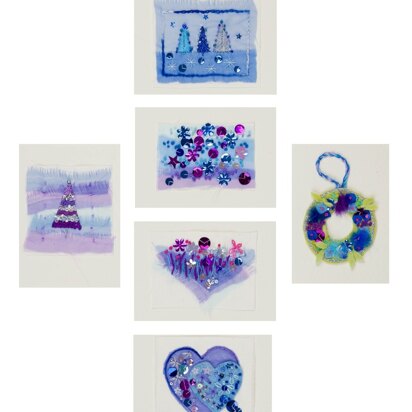 Rowandean Christmas Cards Kit (Blue and Purple) - 32cm x 25cm