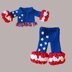 Baby Ruffled Patriotic Outfit 3 Month Crochet Pattern