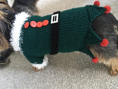 Christmas Elf Dog Costume