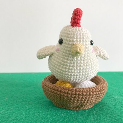 Chicken Crochet Kit, Chicken Amigurumi Kit, Stuffed Animal Kit