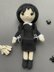Wednesday amigurumi doll