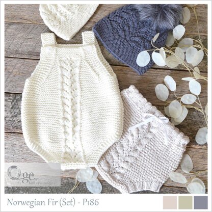 OGE Knitwear Designs P186 Norwegian Fir Set PDF