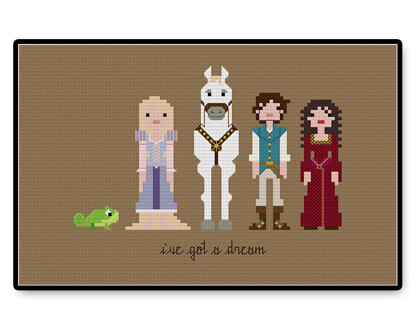 Tangled - PDF Cross Stitch Pattern