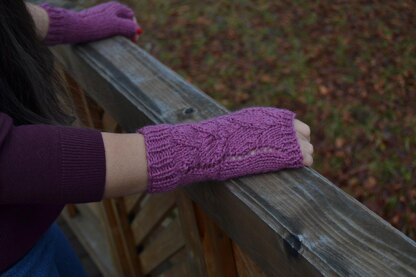 Fingerless gloves - Winter Breeze