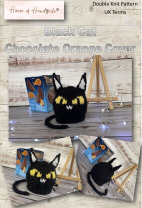 Black Cat Chocolate Orange Cover Knitting Pattern