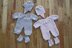 P76 Doll's Bodysuit, Bootees and Hat with Strap