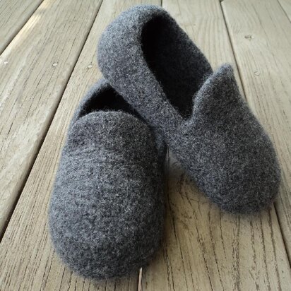 Men's Loafer Slippers Felted Knit