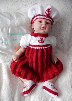 48. Girl's Sailor Dress Set