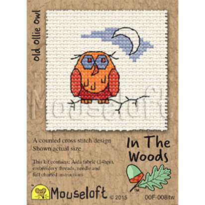 Mouseloft Old Ollie Owl In The Woods Kit Cross Stitch Kit - 85 x 110 x 10
