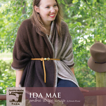 Ida Mae Ombre Stripe Wrap in Juniper Moon Farm Herriot