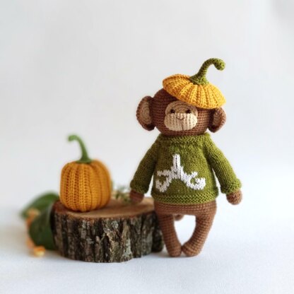 Pumpkin Hat for toy or doll