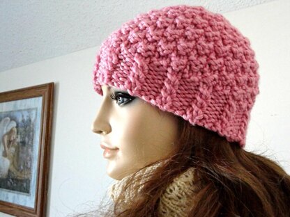 Pattern Women Hat Knit Beanie