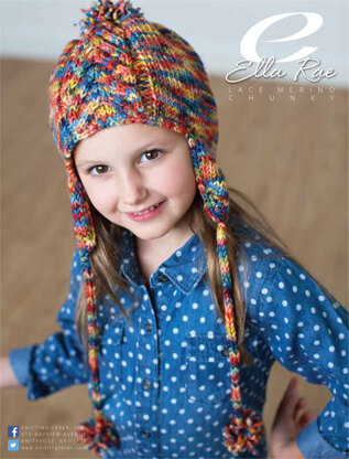 Cable Beanie with Earflaps in Ella Rae Lace Merino Chunky - ER13-04
