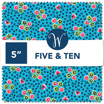 Windham Fabrics Five + Ten Charm Pack