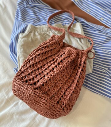 Maura Motif Leather and Crochet Tote - I Like Crochet