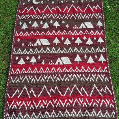 Round the Campfire Mosaic Blanket