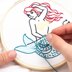 PopLush Mermaid Embroidery Kit - 5in