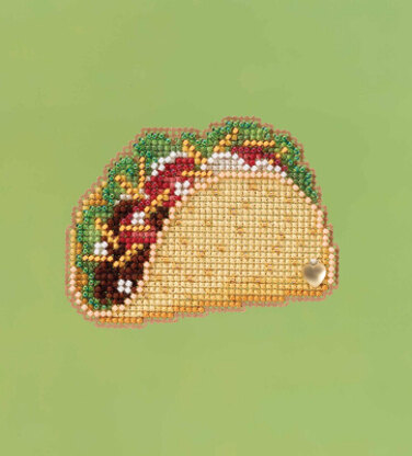 Mill Hill Taco Cross Stitch Kit - 3inw x 2.5in