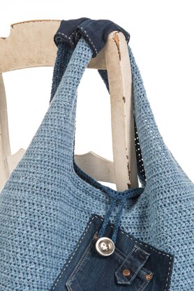 Denim shoulder bag