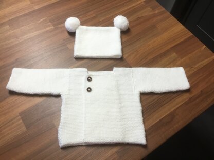 Modern baby jacket and hat