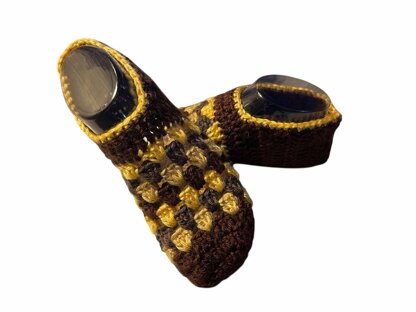 Granny Stitch Slippers  Easy Crochet Pattern