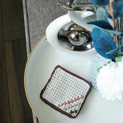 Tunisian Crochet placemat pattern Elements Kitchen Set - Noor's Knits