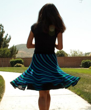 Vertigo spiral skirt