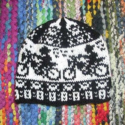 Motor biker kids beanie/Motorradgang Kinderm - knitting pattern