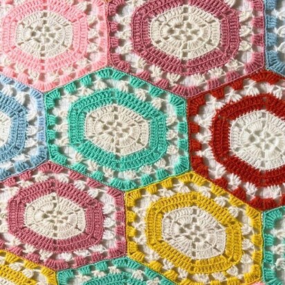 Hexagon Afghan Crochet Pattern