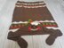 2in1 Hooded Christmas Blanket Christmas Pudding Afghan