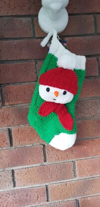 Snowman Christmas stocking