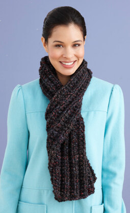 Brisbane Scarf in Lion Brand Wool-Ease Thick & Quick - 90619L