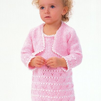 Party Girl Set in Bernat Softee Baby Solids - knitting pattern