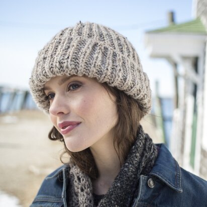 Donnely Hat in Berroco Inca Tweed - 346-3