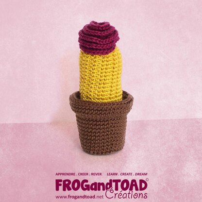 Cactus Collection - Desktop Plants Flower Decoration - Amigurumi Crochet - FROGandTOAD Créations