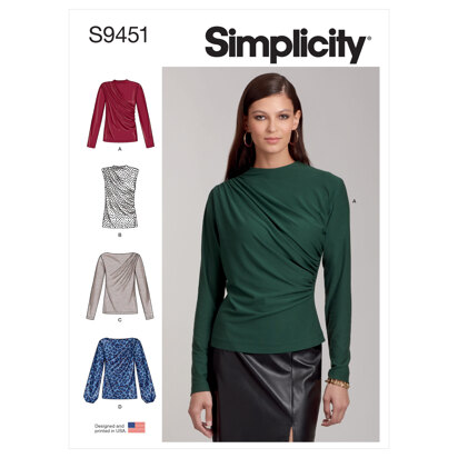 Simplicity Misses' Knit Tops S9451 - Sewing Pattern