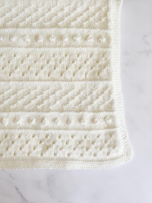 Angus Baby Blanket Knitting Pattern DK