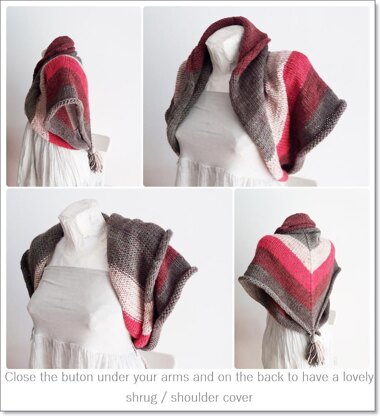 Diana knitted shawl / shrug / cowl