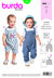 Burda Style Baby's Bidded Trousers B9337 - Paper Pattern, Size 3M-2