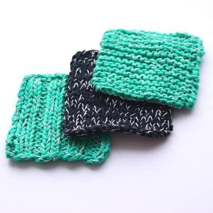 Knit Sparkle Coasters