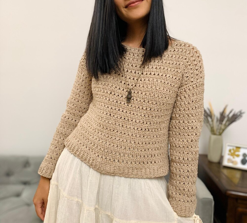 Crisscross stitch jumper Crochet pattern by KnitcroAddict | LoveCrafts