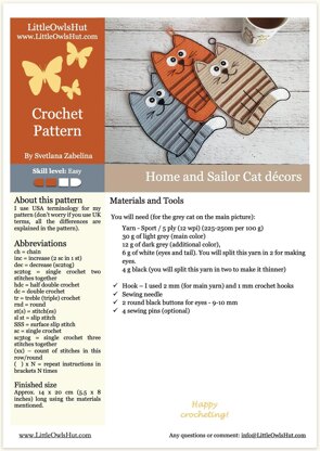 327 Cat Home and Sailor