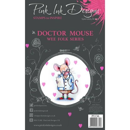 Pink Ink Designs Doctor Mouse A7 Clear Stamp Set