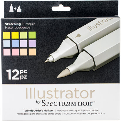 Illustrator by Spectrum Noir 12 Pen Set - Sketching