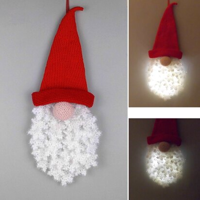 Winter gnome hanging decoration for doors and walls