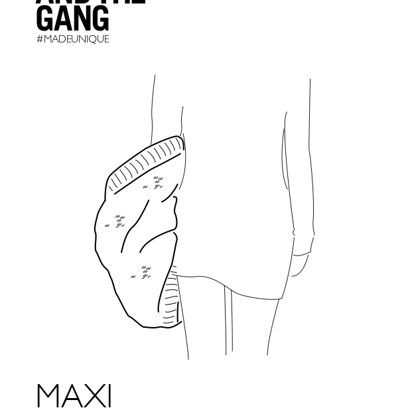 Maxi Muffler in Wool and the Gang - Downloadable PDF