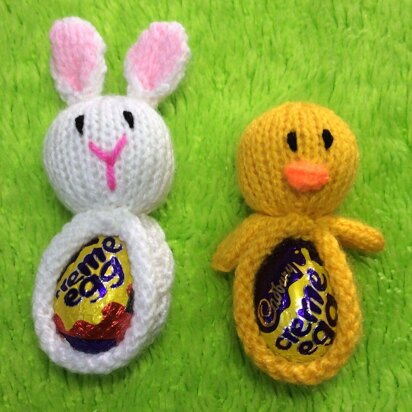 Bunny and Chick Creme Egg Choc Holders